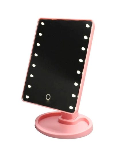 Buy Makeup Mirror With LED Light Pink in Egypt