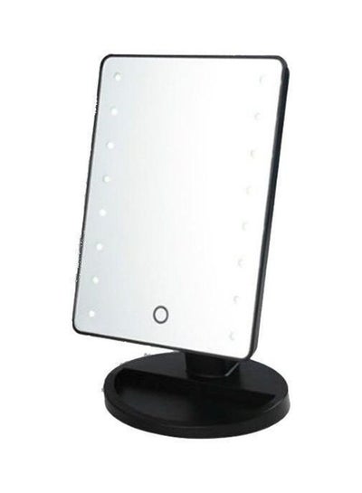 Buy Makeup Mirror With LED Light Black in Egypt