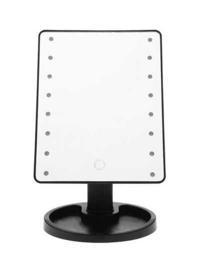 Buy Makeup Mirror With LED Light Black in Egypt