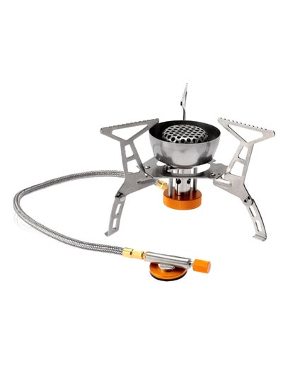 Buy Portable Windproof Foldable Gas Stove 17 x 9.5cm in Saudi Arabia