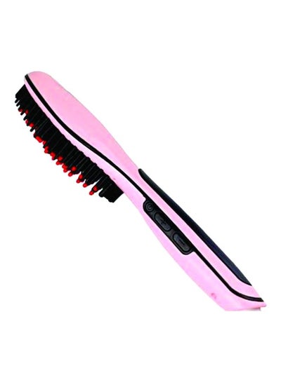 Buy Hair Straightening Brush Pink/Black in Egypt