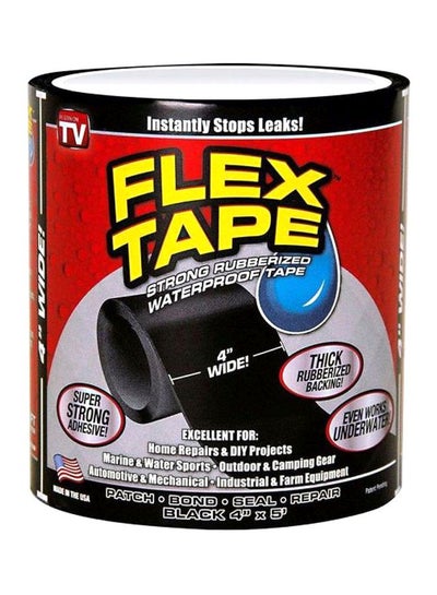 Buy Waterproof Rubberized Flex Tape Black 5feet in UAE