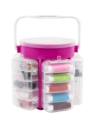 Buy 210-Piece Sewing Organizer Kit Pink/Green/Red in Egypt