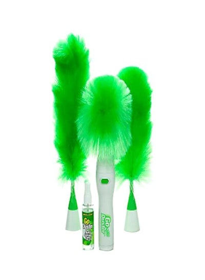 Buy 4-Piece Motorized Duster Green/White in Saudi Arabia