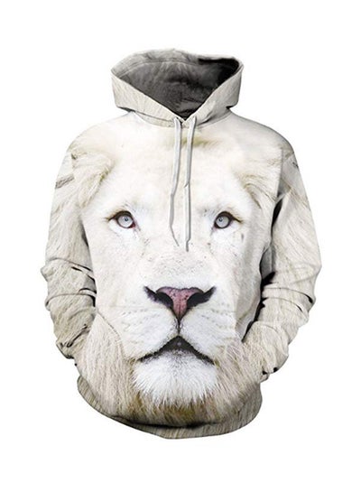 اشتري 3D Digital Print Hooded Hoodie متعدد الألوان في الامارات