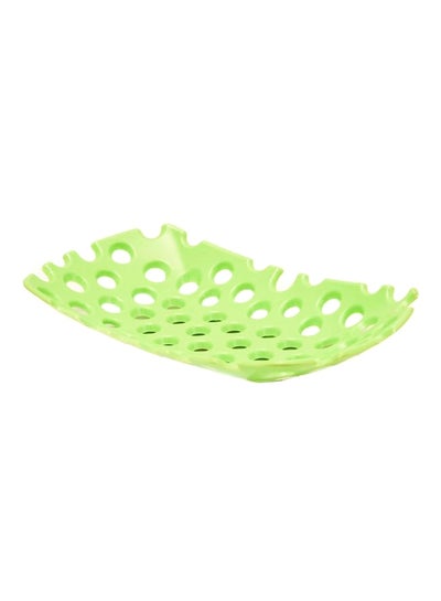 Buy Melamine Plate With Hole Green 35x20cm in Saudi Arabia