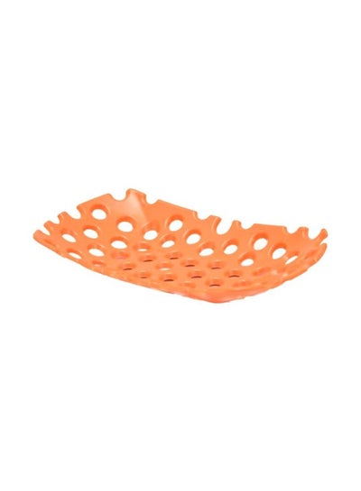 Buy Whole Design Melamine Plate Orange 35x20cm in Saudi Arabia