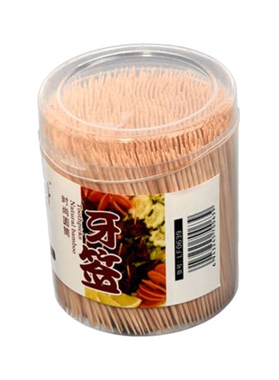 Buy 1000-Piece Bamboo Toothpick Beige in Saudi Arabia