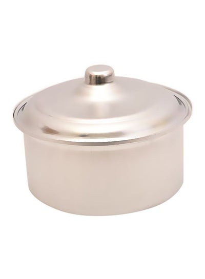 Buy Aluminium Pot With Cover Silver in Saudi Arabia