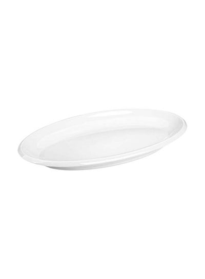 Buy Ceramic Round Plate White in Saudi Arabia