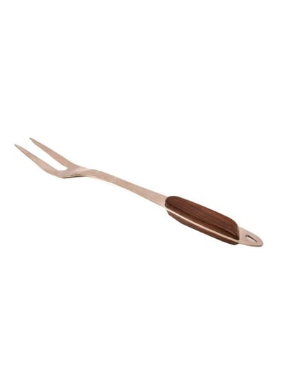 Buy Stainless Steel Fork Brown 35centimeter in Saudi Arabia