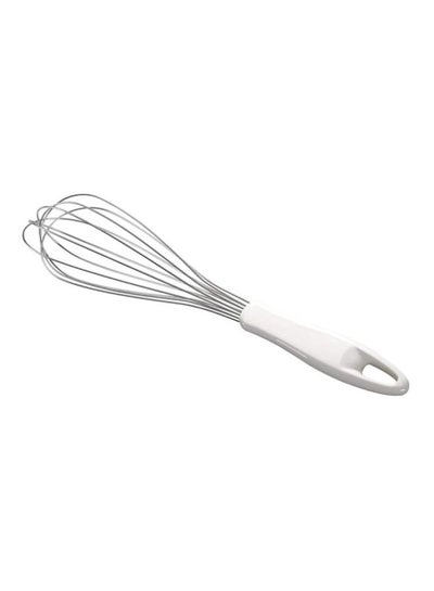 Buy Egg Whisk Silver/White Small in Saudi Arabia