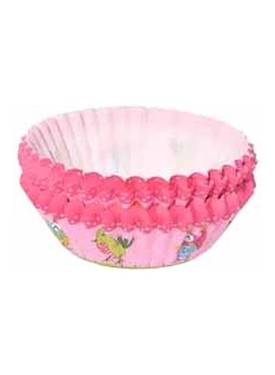 Buy 100-Piece Cupcake Mould Set Pink/Blue/White in Saudi Arabia