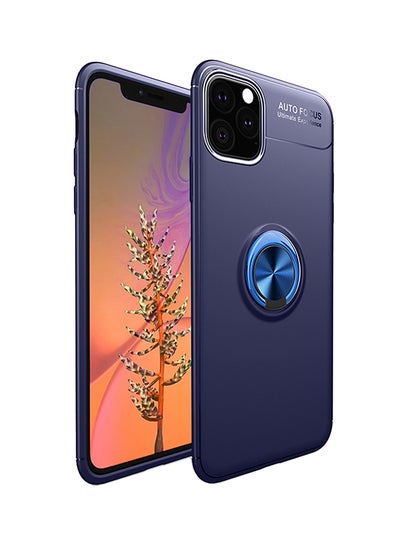 Buy Protective Case Cover With Ring Support For Apple iPhone 11 Pro Blue in Saudi Arabia