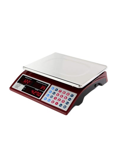 Buy Digital Commercial Price Scale Red/Silver 20centimeter in UAE