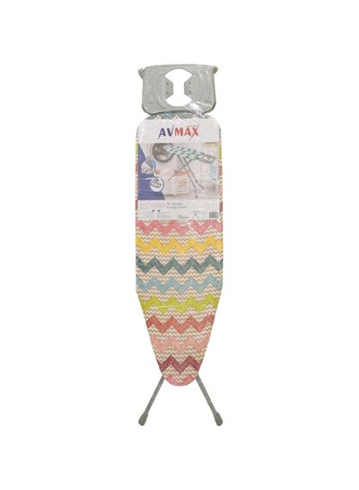 Buy Ironing Board White/Yellow/Pink 38x110cm in UAE