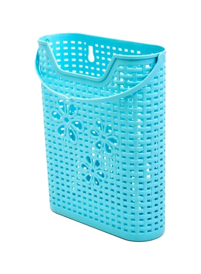 Buy Plastic Multi Usable Slim Basket Blue 25x30centimeter in Saudi Arabia