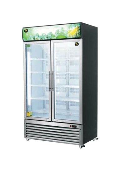 Buy 2 Door Tropicalized Cooler 1020 L ME-D10SS Silver/Black/Green in UAE