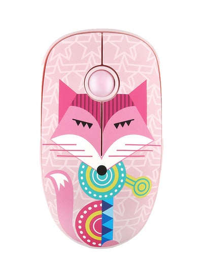 اشتري 2.4G Wireless Mute Mouse Optical Tracking Power Saving Smooth Scroll Wheel Pink في السعودية