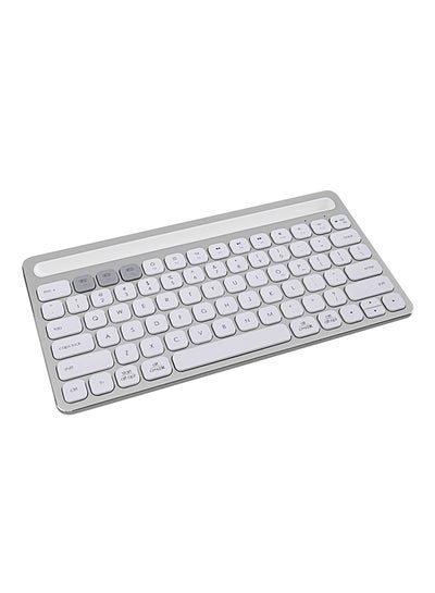 Buy IK8500 Wireless Ultra-Slim Built-In Battery Keyboard Silver in Saudi Arabia
