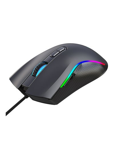 Buy A869 Six Adjustable DPI Macro RGB Gaming Mouse Black in UAE