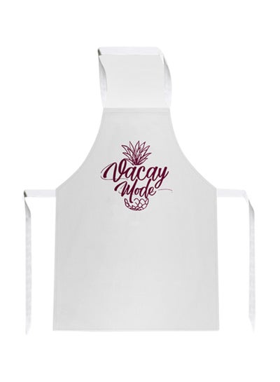 Buy Travel: Vacay Mode Apron White/Maroon 78 x 69cm in Egypt