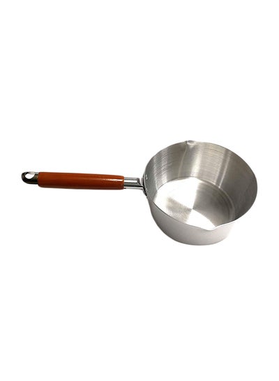 Buy Aluminium Sauce Pan Silver/Brown 15centimeter in UAE