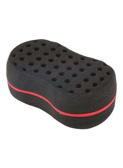 اشتري Multiholes Barber Hair Brush Oval Sponge Locking Twist Coil Afro Curl Wave Black 190 X 115 X 65 في مصر