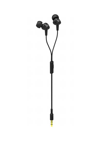 اشتري C100Si In-Ear Earphones With Microphone For Huawei Xiaomi Samsung Smartphone Computer Black في الامارات