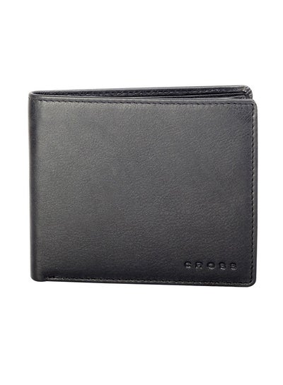 Buy Bi-Fold Leather Wallet Black in Saudi Arabia