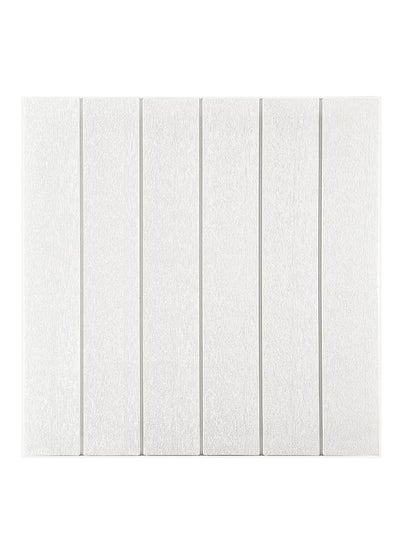 Buy 3D Self Adhesive Wallpaper White 70x70x0.5centimeter in Saudi Arabia