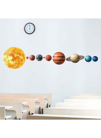 Buy Colorful Solar System Wall Sticker Multicolor 70x50centimeter in Saudi Arabia
