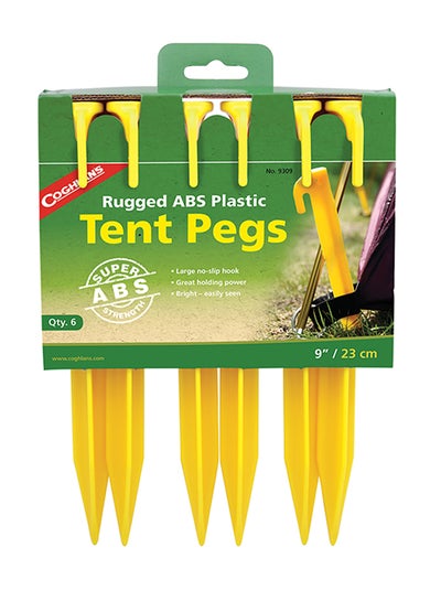 Buy Pack Of 6 ABS Tent Pegs 9inch in UAE