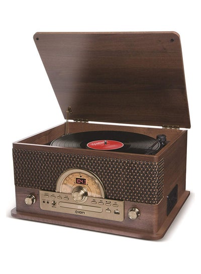 Buy On Superior Lp 7 In 1 Turntable With Wooden Speaker Brown in Saudi Arabia