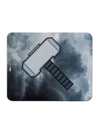 Buy Marvel Thor Hammer Quote Mouse Pad Grey in UAE