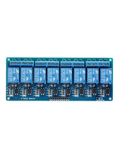 Buy 8 Channel Relay Module With Optocoupler For Arduino PIC AVR DSP ARM Blue in UAE