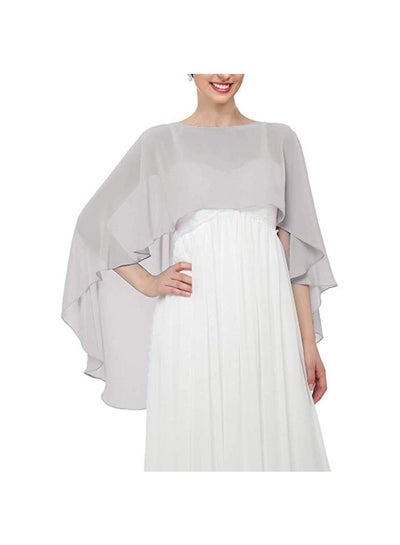 Solid Chiffon Cape Grey price in UAE 