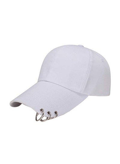 Buy Classic Summer Baseball Cap White/Silver in UAE