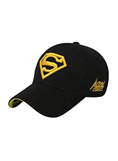 Buy Fashion Logo Patterned Baseball Cap Yellow/Black in UAE