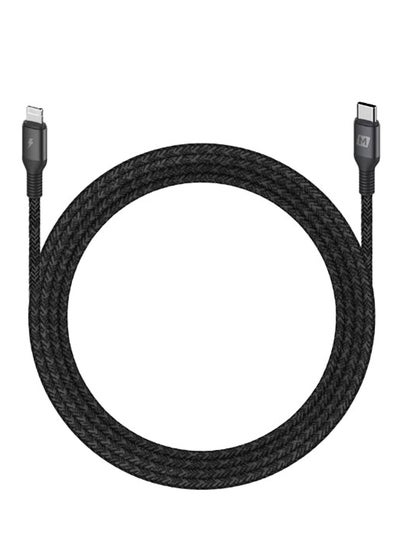 Buy Elite Link Lightning To Type-C Data Sync And Charging Cable Black/Grey in Saudi Arabia