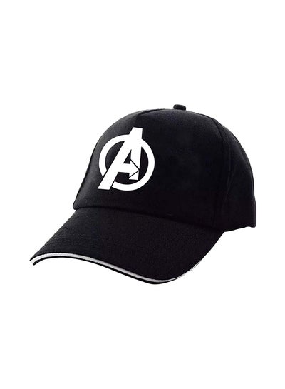 Buy The Avengers Pattern Baseball Cap Black in UAE