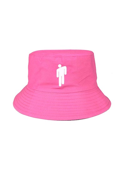 Buy Billie Eilish Printed Bucket Hat Pink in Saudi Arabia