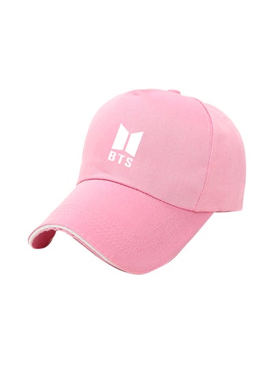 Buy BTS Sign Pattern Cap Pink in Saudi Arabia