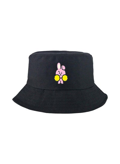 Buy Cartoon Pattern Bucket Hat Black in UAE