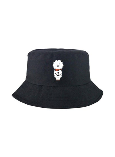 Buy Cartoon Pattern Bucket Hat Black in UAE