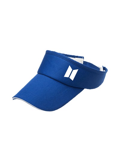 Buy Folding Sunscreen Sun-Shade Cap Blue in Saudi Arabia