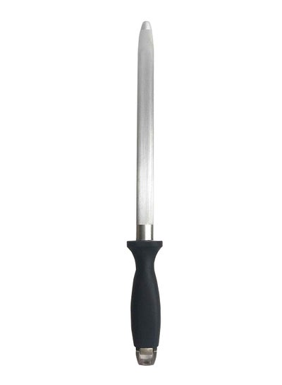 Buy Stainless Steel Knife Sharpener Black/Silver 10inch in UAE