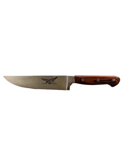 Buy Meat Knife Brown/Silver 6inch in UAE