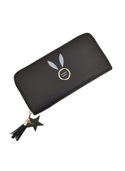 Buy Solid Design Stylish Wallet Black in UAE