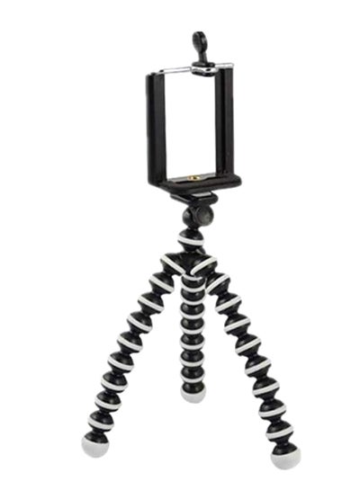 Buy Flexible Tripod Phone Mount Black/White/Silver in UAE